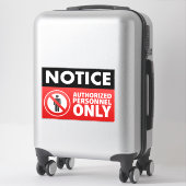 認定保者のみ シール (スーツケース)