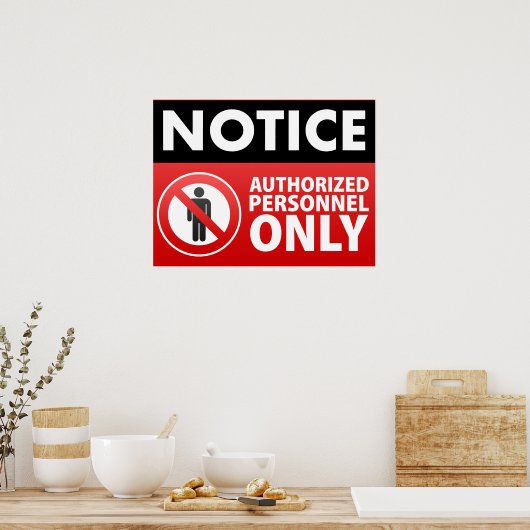 認定保者のみ ポスター (キッチン)