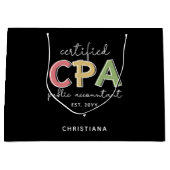認定公認会計士（CPA） ラージペーパーバッグ (正面)