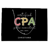 認定公認会計士（CPA） ラージペーパーバッグ (裏面)
