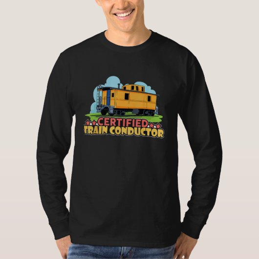 認定列車指揮官 輸送 鉄道 Tシャツ (正面)