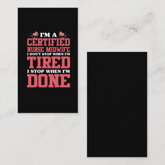 認定助産師キュートドゥラベビー誕生 名刺 (正面/裏面)