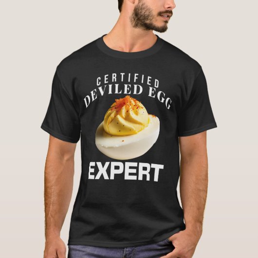 認定卵の専門家の感謝祭おもしろい Tシャツ (正面)