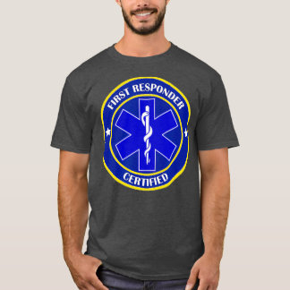 認定救急医療技術者最初EMT Tシャツ