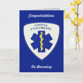 認定救急医療隊員カスタムグリーティングカード カード (黄色い花)