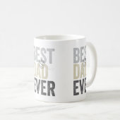 認定最高のパパ永遠の父の日 |誕生日 コーヒーマグカップ (正面右)