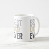 認定最高のパパ永遠の父の日 |誕生日 コーヒーマグカップ (正面右)