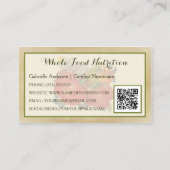 認定栄養士全体ウェルネスQRコード 名刺 (裏面)