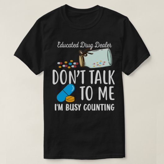 認定済みPharの数をカウントするIx27mの有識者のドラッグディーラー Tシャツ (デザイン正面)
