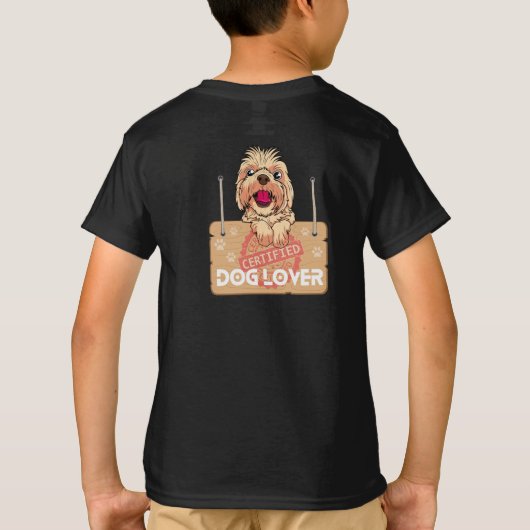 認定犬の恋人 Tシャツ (裏面)