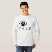 認定犬中国のカスタム年長袖T型 Tシャツ (正面フル)