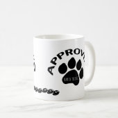 認定犬中国の年2018パーソナライズされたマグカップ コーヒーマグカップ (正面右)