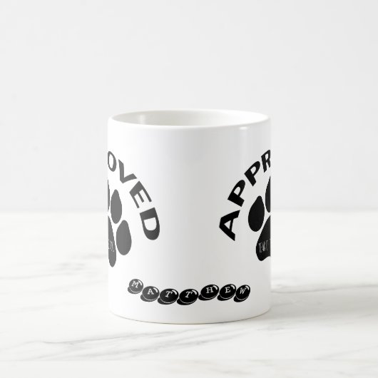 認定犬中国の年2018パーソナライズされたマグカップ コーヒーマグカップ (中央)