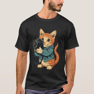 認定男女猫写真家 Tシャツ