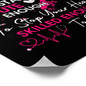 認定看護助手かわいい看護心当たり ポスター (角)