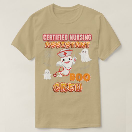 認定看護助手ナースブークルーハロー Tシャツ (デザイン正面)