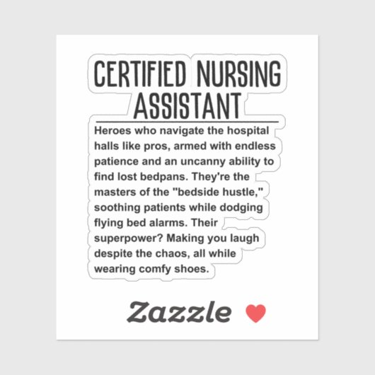 認定看護助手 シール (シート)