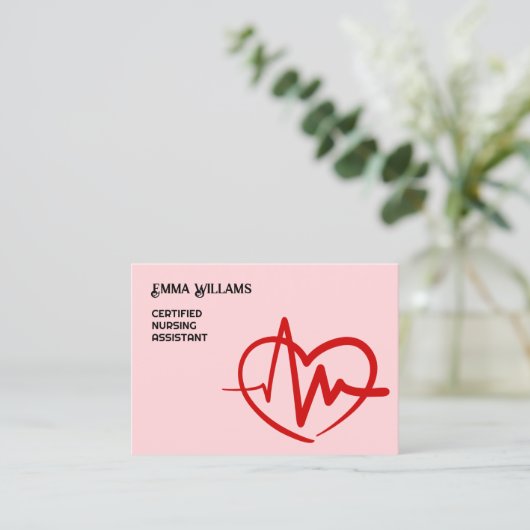 認定🩺看護助手 名刺 (スタンド正面)