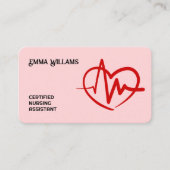 認定🩺看護助手 名刺 (正面)