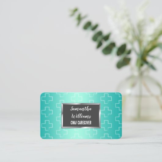 認定看護助手 名刺 (スタンド正面)