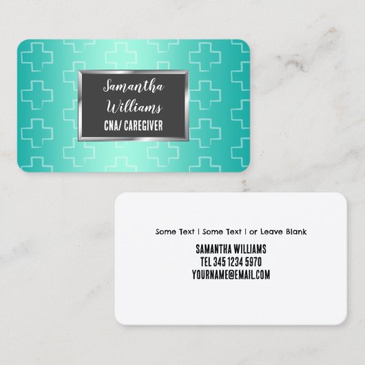 認定看護助手 名刺 (正面/裏面)