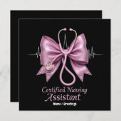 認定看護助手CNAコケット弓 招待状 (正面/裏面)