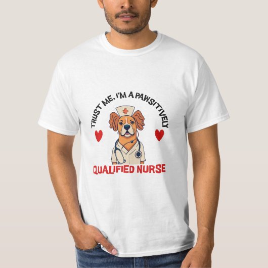 認定看護師のポジティブさ Tシャツ (正面)