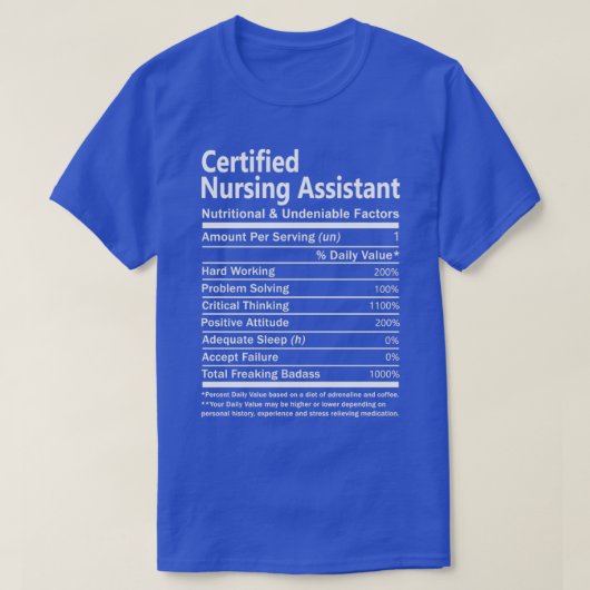 認定看護補助栄養及びウンデニ Tシャツ (デザイン正面)