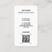 💉認定看護補助機能Instagram QR 名刺 (裏面)