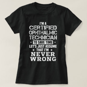 認定眼科技士 Tシャツ