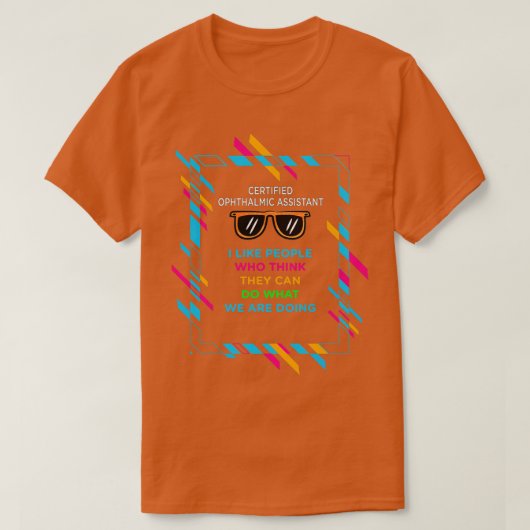 認定眼科補助装置 Tシャツ (デザイン正面)