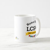 認定臨床ソーシャルワーカー(LCSW)のマグカップ コーヒーマグカップ (正面右)