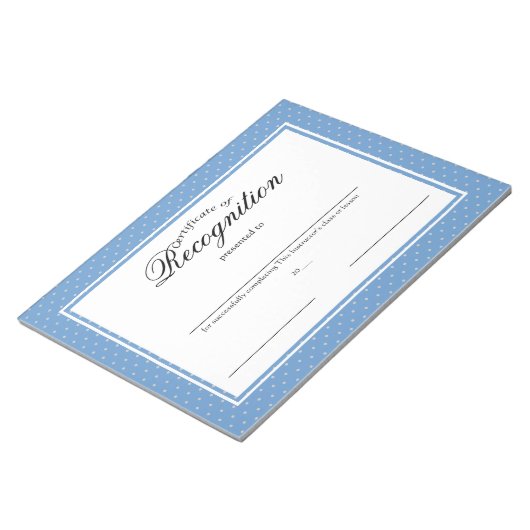 認定証 ノートパッド (アングル)