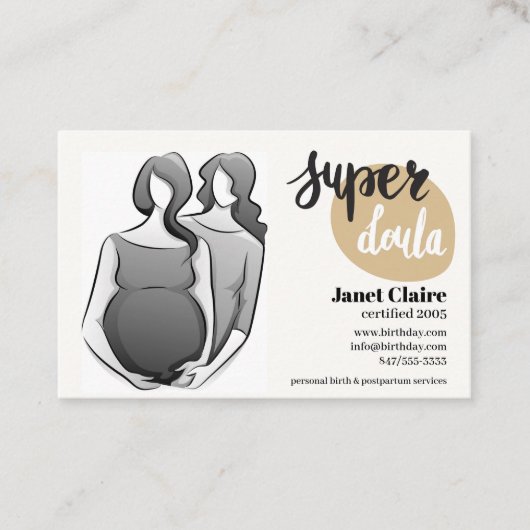 認定誕生doula名刺 名刺 (正面)