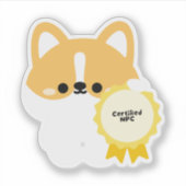 認定NPCコーギー シール (正面)
