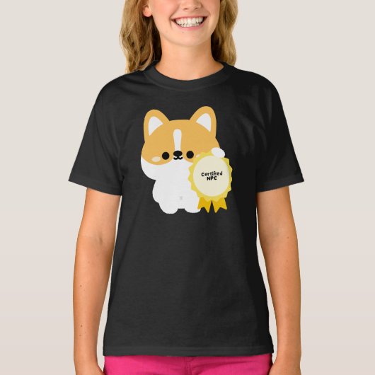 認定NPCコーギー Tシャツ (正面)