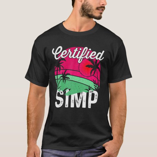 認定SIMPおもしろいミームSimp Nation I Tシャツ (正面)