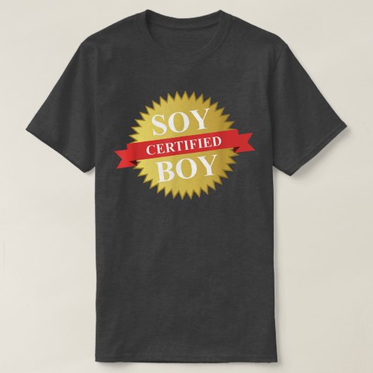 認定SOY BOY おもしろい SIMP Tシャツ (デザイン正面)