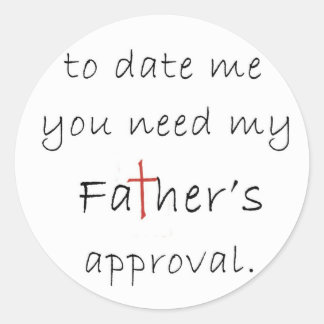 認父の可 ラウンドシール