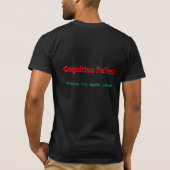 認知エラー: グリッチテックTシャツ Tシャツ (裏面)