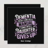 認知症が手来動のアルツハイマー病ではない 招待状 (正面/裏面)