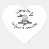 認知症の前の高齢者の引退の冒険 ハートシール (正面)