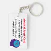 認知症の診断書を持っている キーホルダー (裏面)