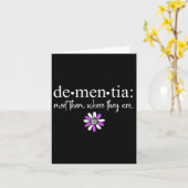 認知症は、彼らがハイマー病である所で彼らに会う カード (黄色い花)