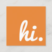 認知症やアルツハイマー病の忍耐力がカードを配る スクエア名刺 (正面)