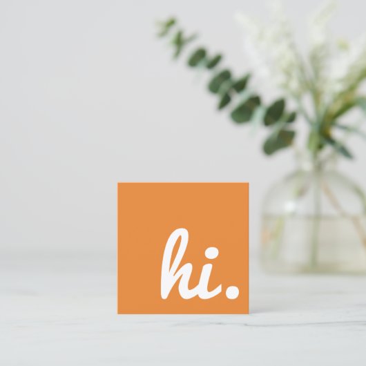 認知症やアルツハイマー病の忍耐力がカードを配る スクエア名刺 (スタンド正面)