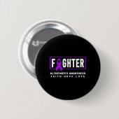 認知症啓発Tシャツ - Heimer Fighter Heimerhe 缶バッジ (正面&裏面)