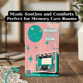 認知症訪問カード1950年代ミュージックプレイリスト付き ポストカード