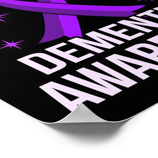 認知症認識度アルツハイマー病の薬に取り組む ポスター (角)