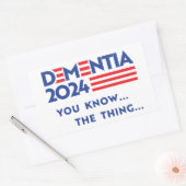 認知症2024：知っている 長方形シール (封筒)